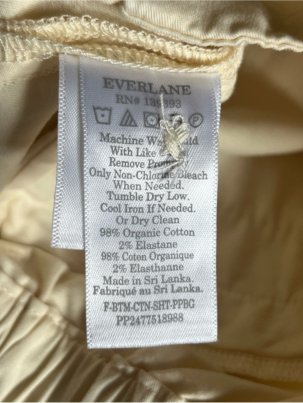 Everlane Cream Paperbag Waist Trousers with Tie Belt - Picture 7 of 10